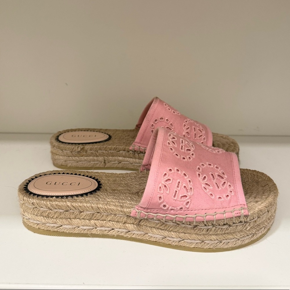 GUCCI CANVAS SLIDE SIZE 35